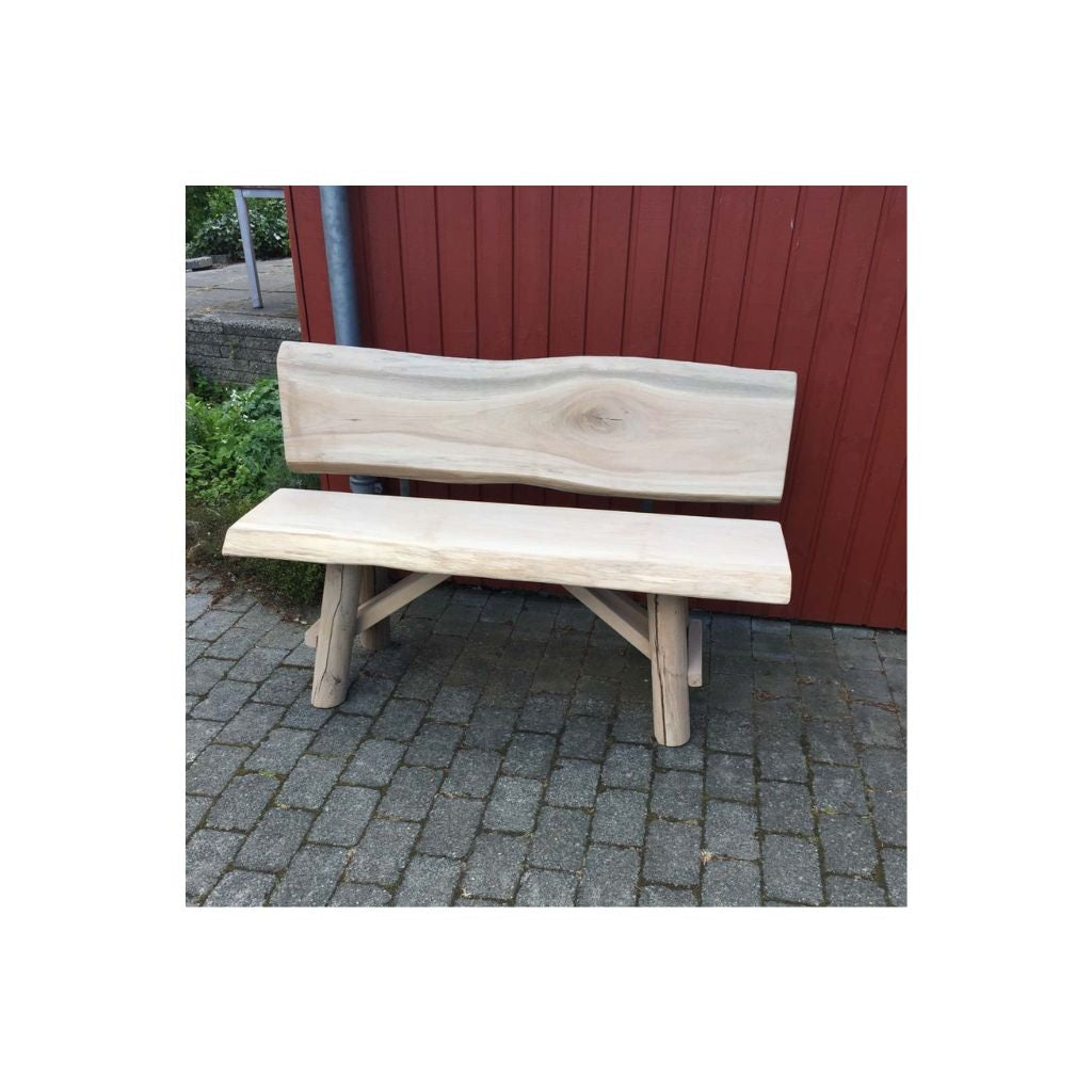 Glúmur garðbekkur með Rúnuðum fótum – Klassísk hönnun, 160 cm