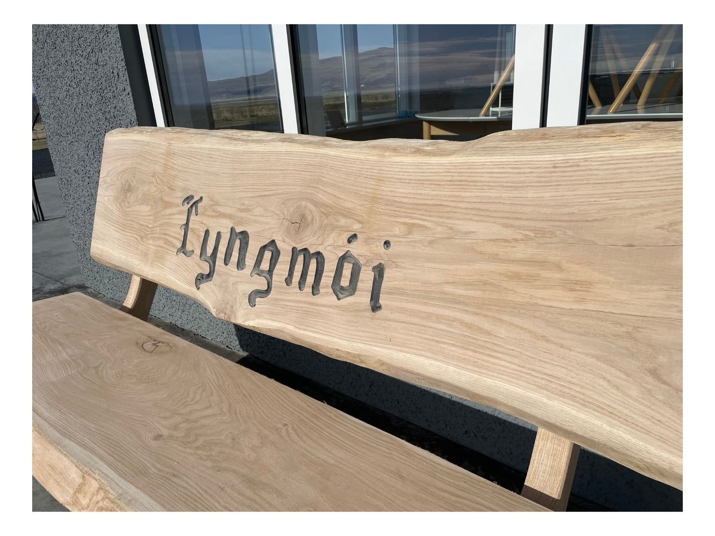 Egill-Ölver Rúnfætur – Garðbekkur með ölgeymslu – 160 cm