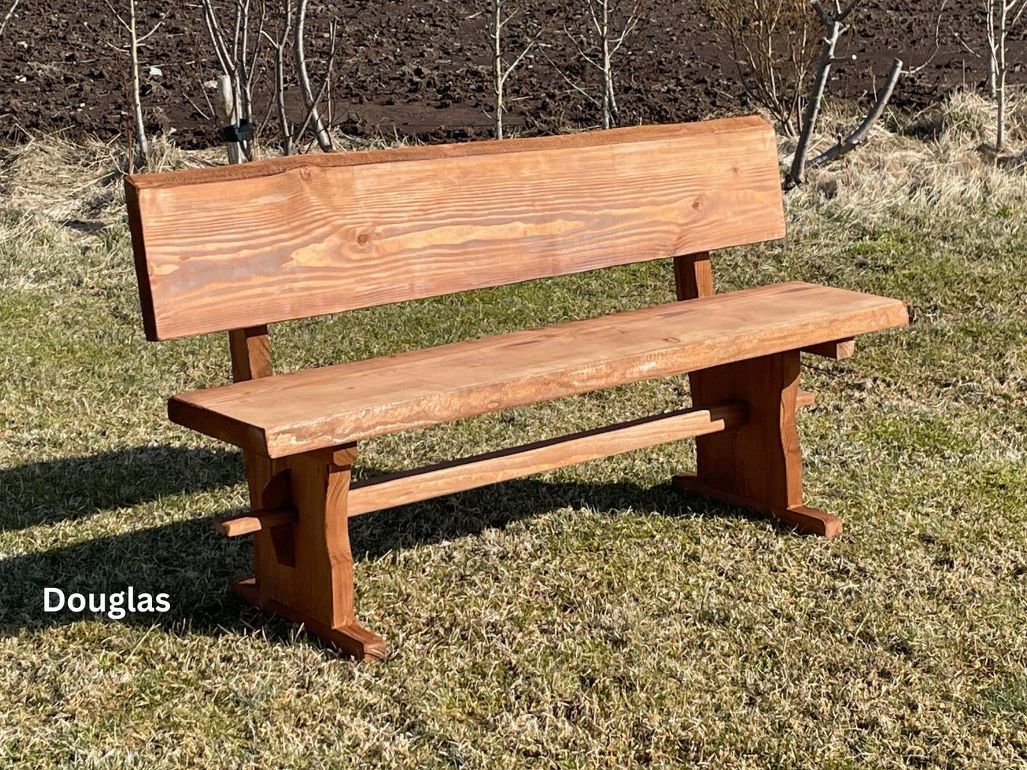 Glúmur garðbekkur með Gaflfótum – Klassísk hönnun, 160 cm
